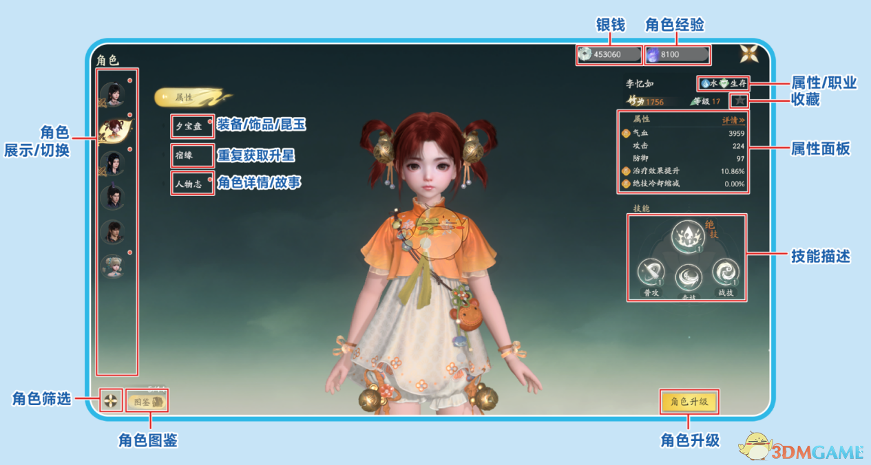 《仙剑世界》新手必看游戏界面介绍