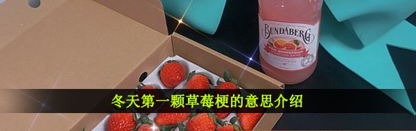 冬天*颗草莓梗的意思介绍