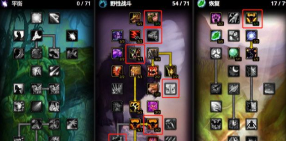魔兽世界wlk猫德天赋雕文选择推荐