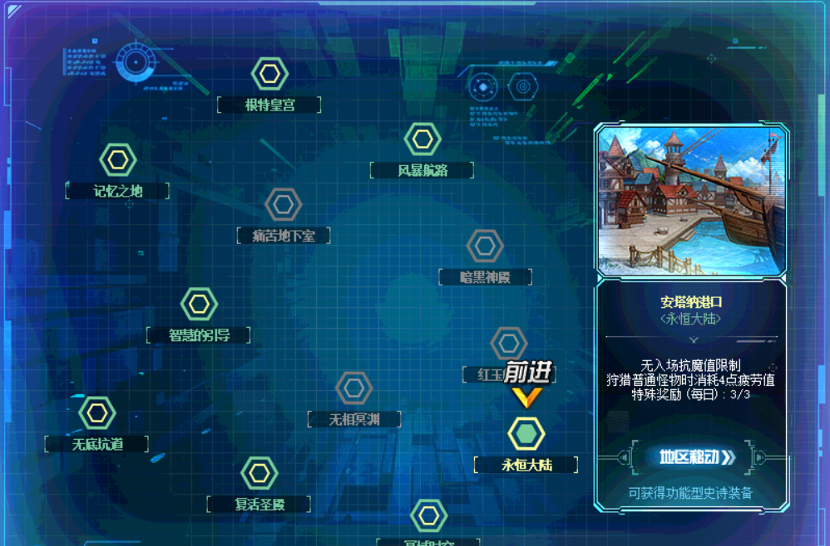 《DNF》永恒大陆玩法说明