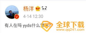 杨洋问yyds梗的含义及出处介绍