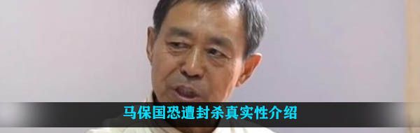 马保国恐遭封杀真实性介绍