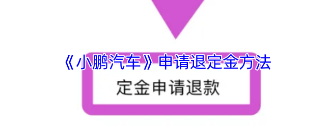 《小鹏汽车》申请退定金方法