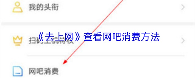 《去上网》查看网吧消费方法