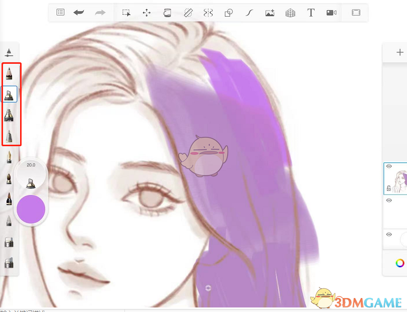 《sketchbook》填充颜色教程