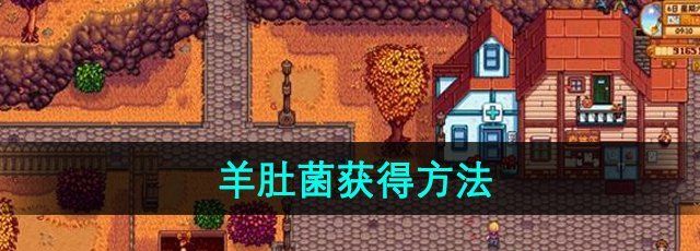 《星露谷物语》羊肚菌获得方法
